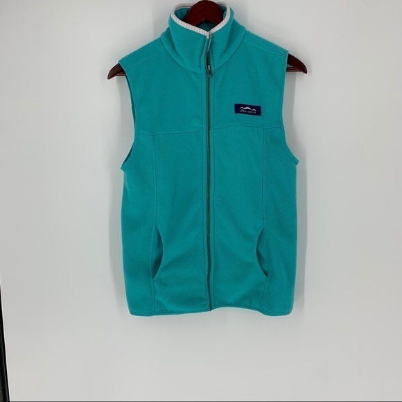 Lauren James Fleece Teal Vest Size Small - Picture 1 of 12